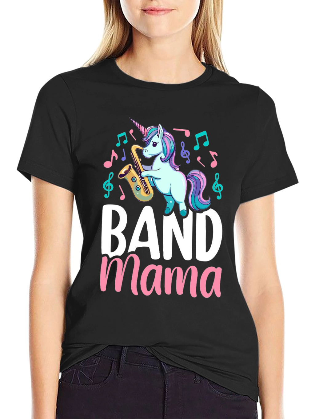 Band Mama Unicorn Saxophone T-Shirt
