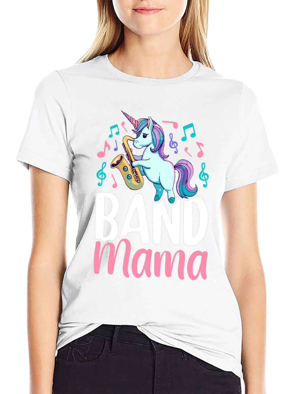 Band Mama Unicorn Saxophone T-Shirt