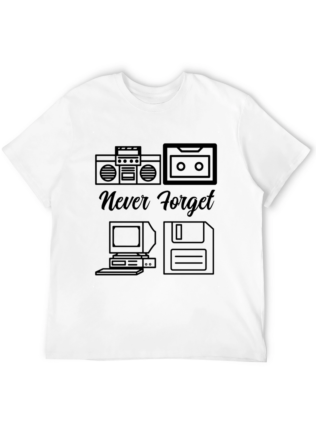 Retro Never Forget Tech T-Shirt