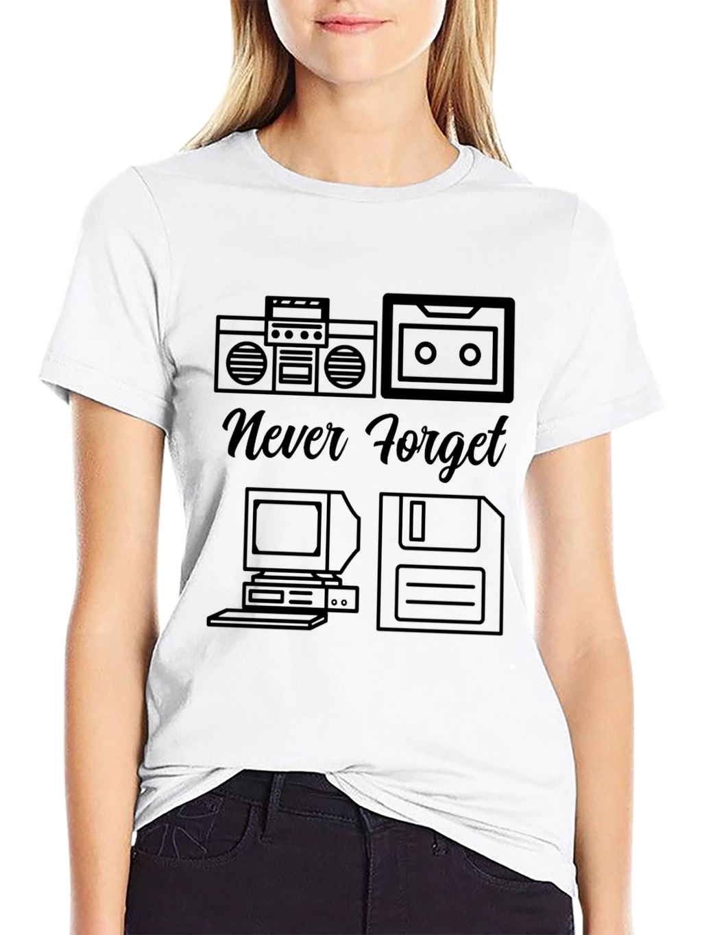 Retro Never Forget Tech T-Shirt