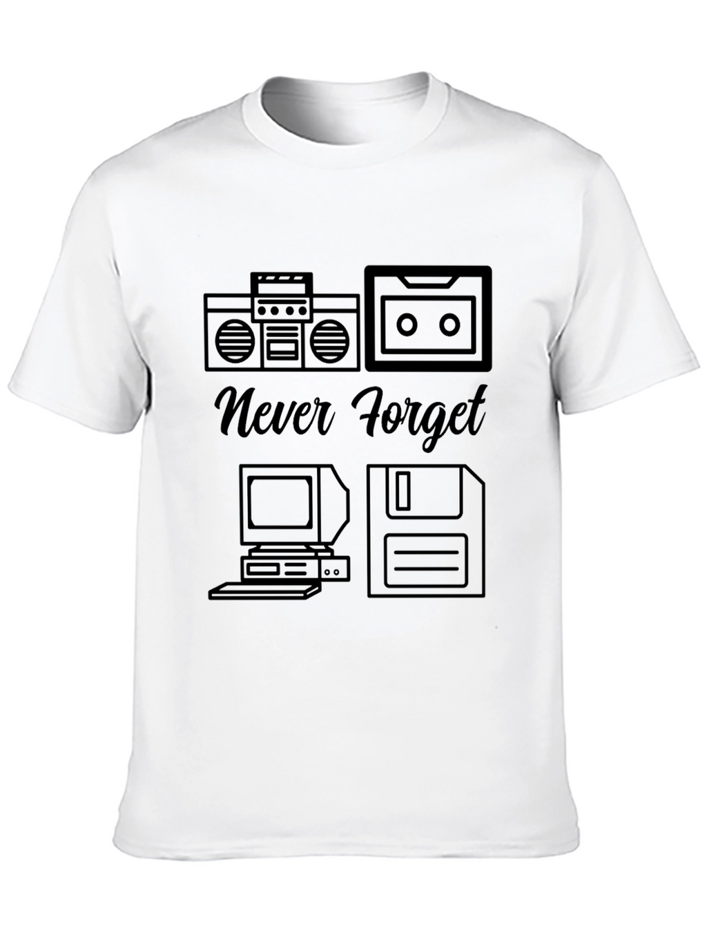 Retro Never Forget Tech T-Shirt