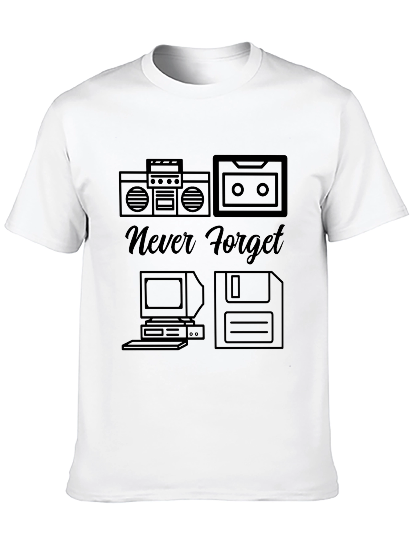Retro Never Forget Tech T-Shirt