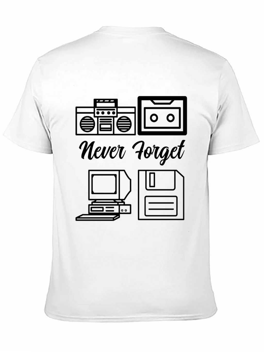 Retro Never Forget Tech T-Shirt