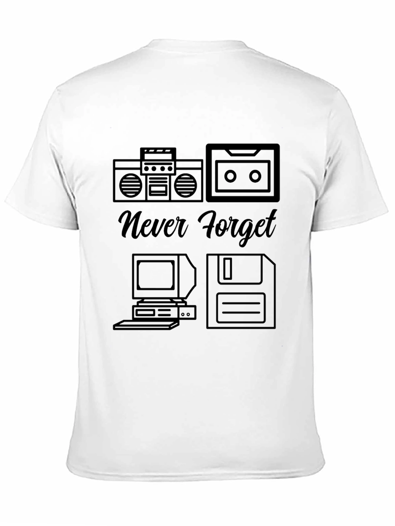 Retro Never Forget Tech T-Shirt