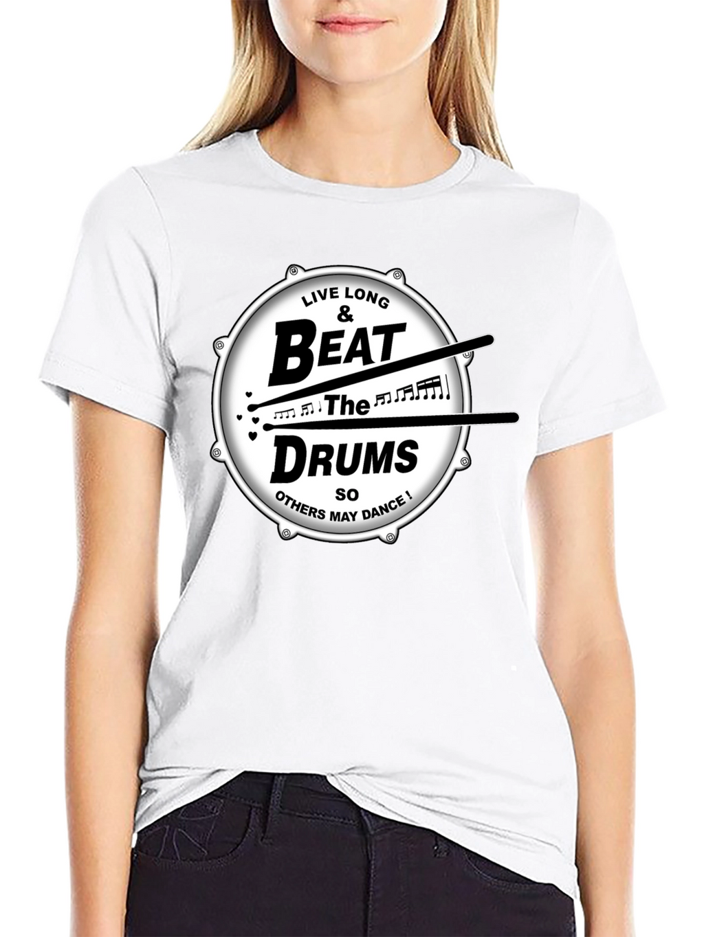 Live Long & Beat the Drums Graphic T-Shirt