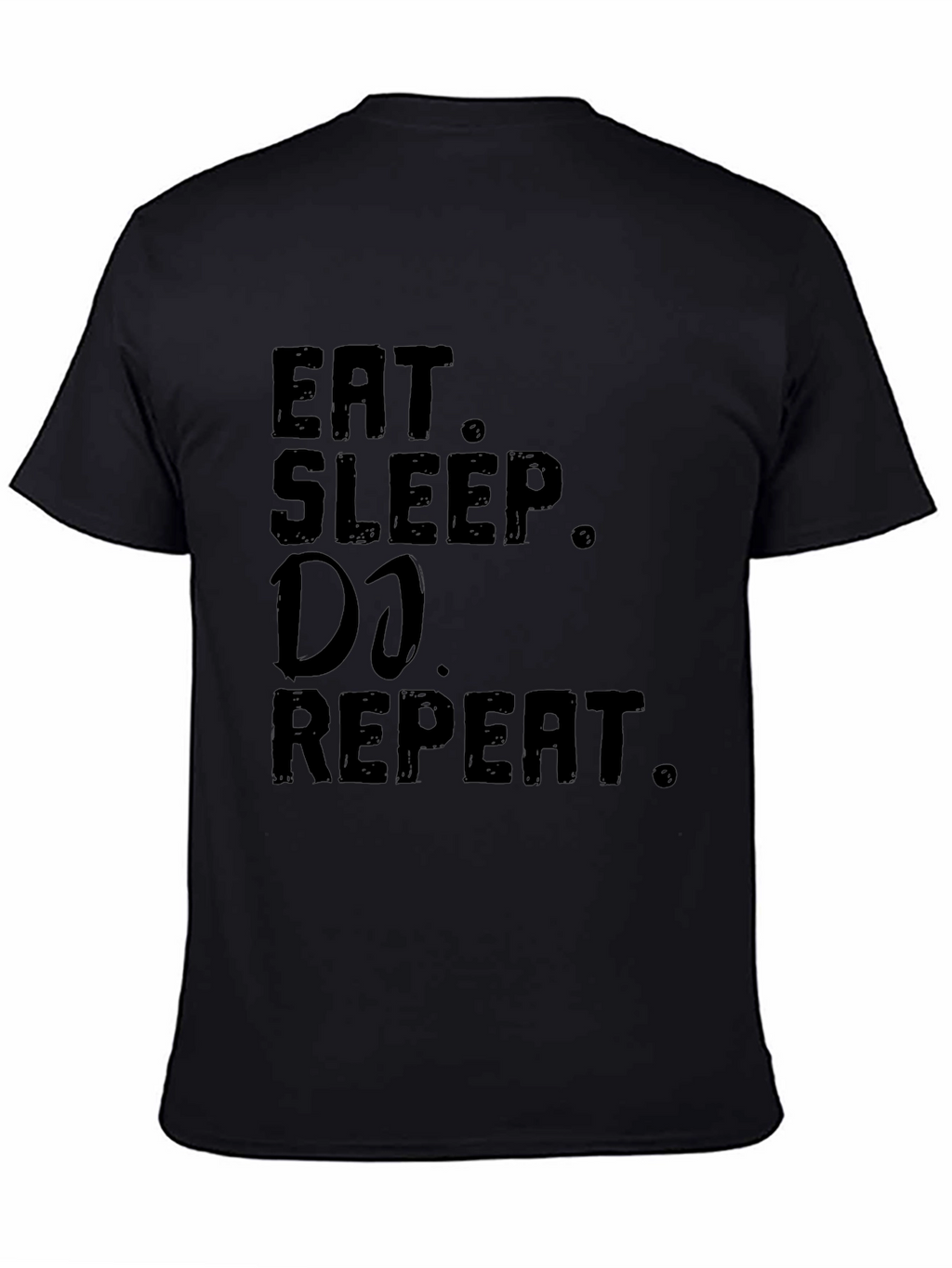 Eat Sleep DJ Repeat Black Graphic Tee