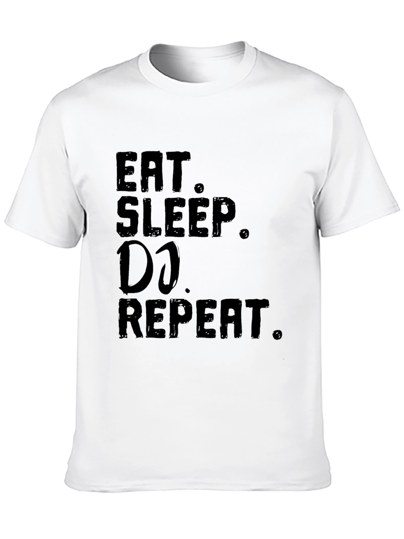 Eat Sleep DJ Repeat Black Graphic Tee