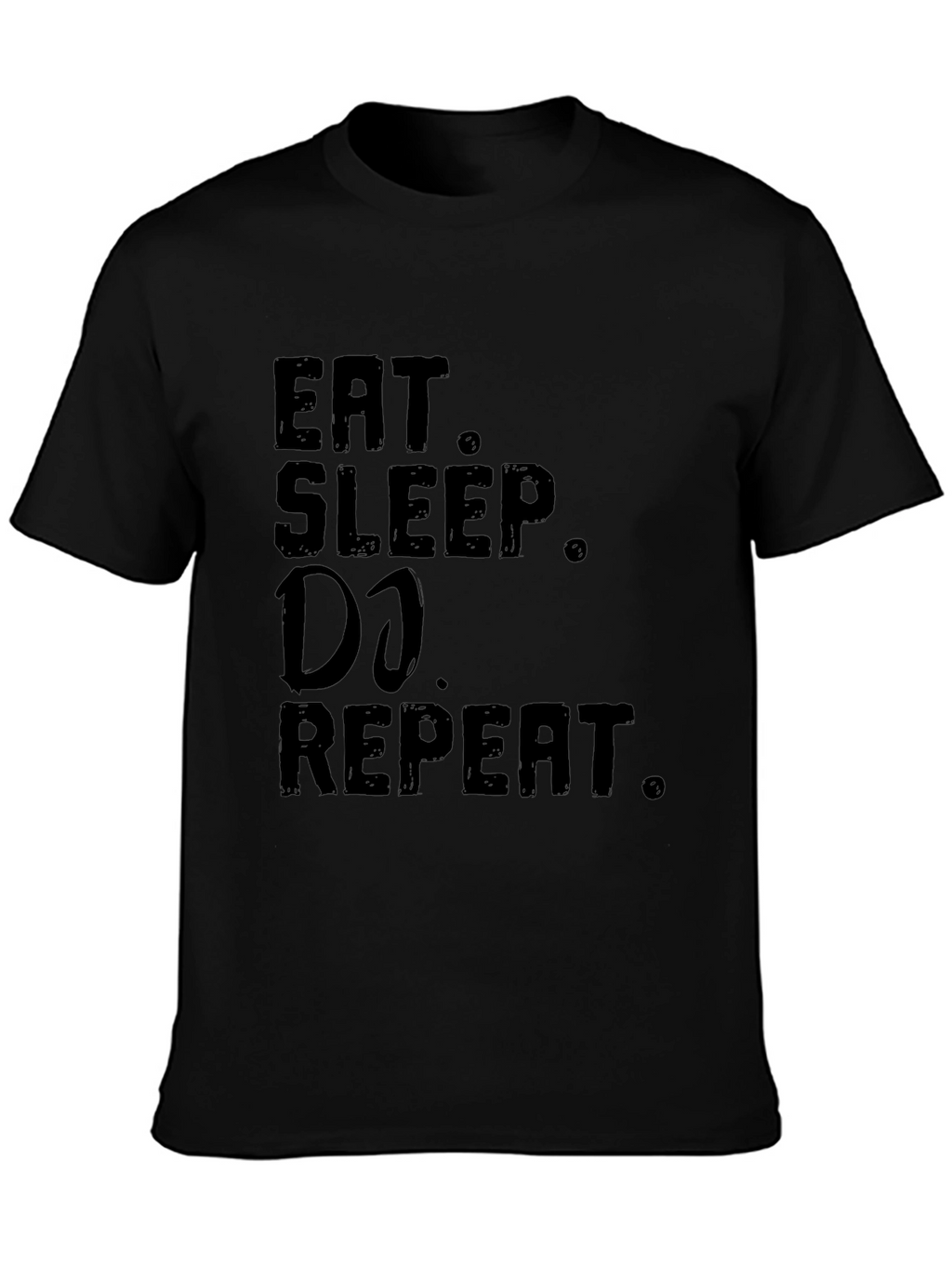 Eat Sleep DJ Repeat Black Graphic Tee
