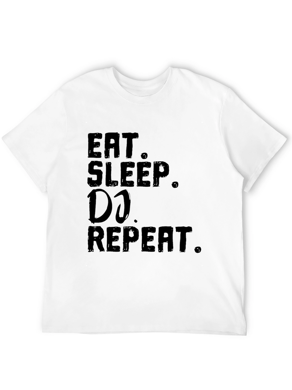 Eat Sleep DJ Repeat Black Graphic Tee