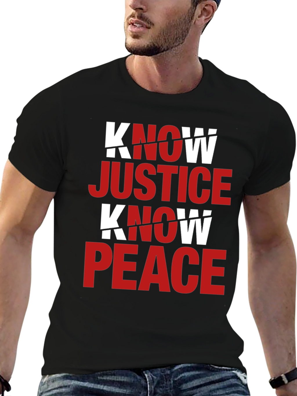 Know Justice Know Peace Graphic T-Shirt