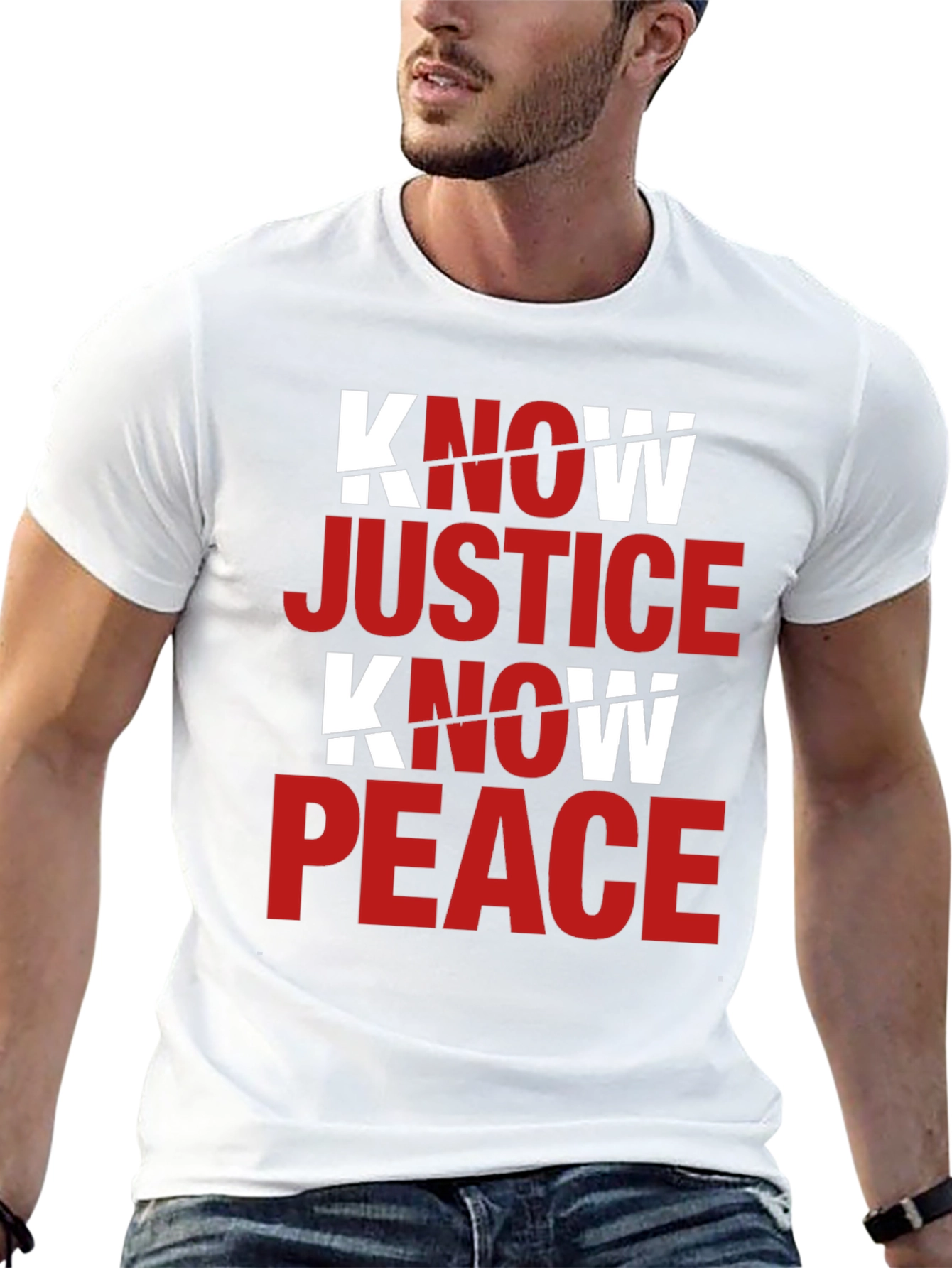 Know Justice Know Peace Graphic T-Shirt