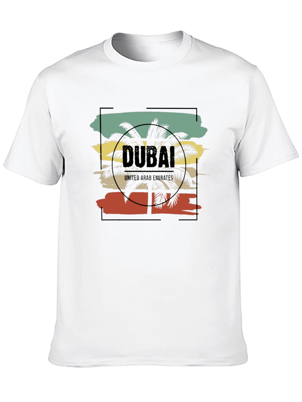 Dubai Palms T-Shirt - Retro Vacation Tee