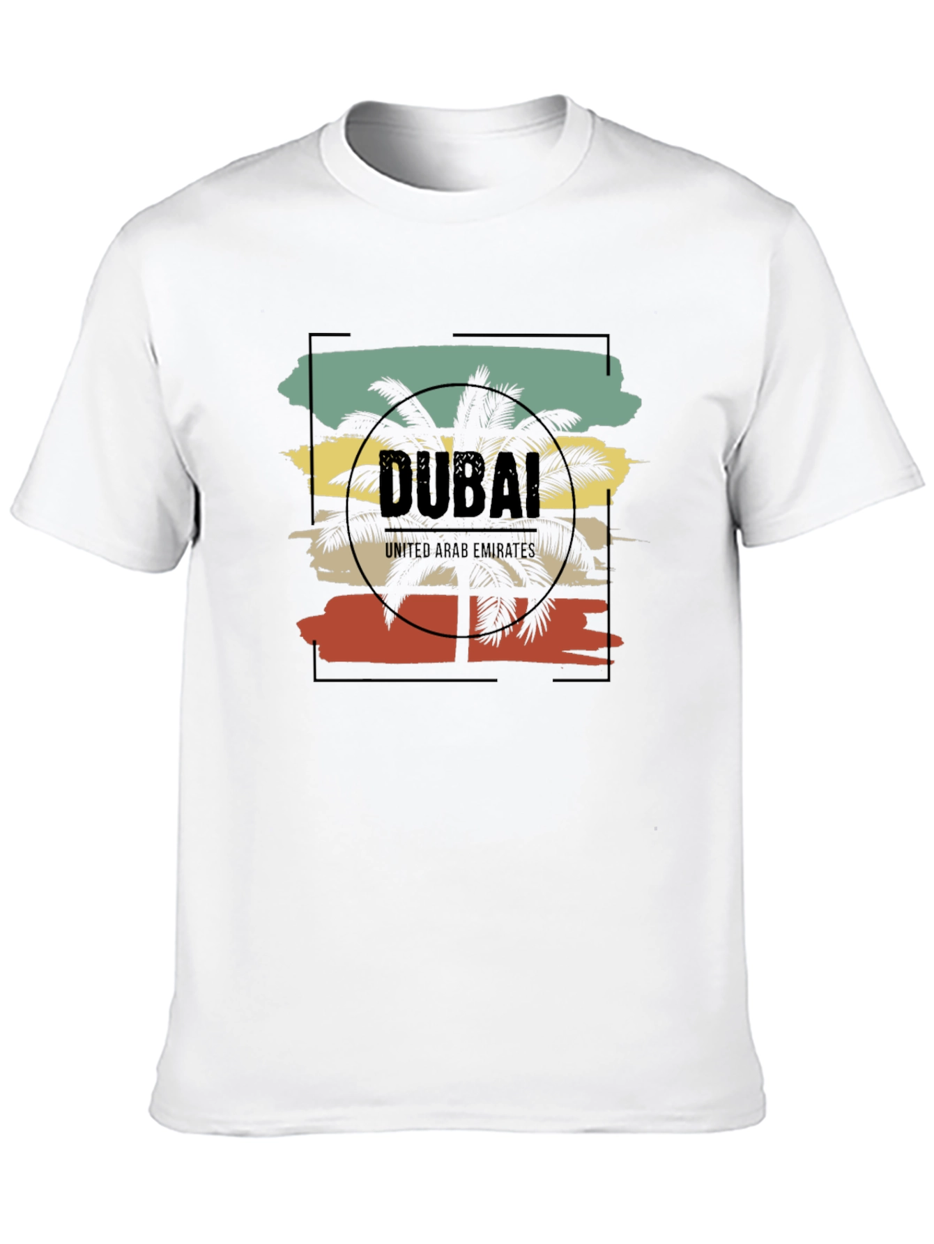 Dubai Palms T-Shirt - Retro Vacation Tee