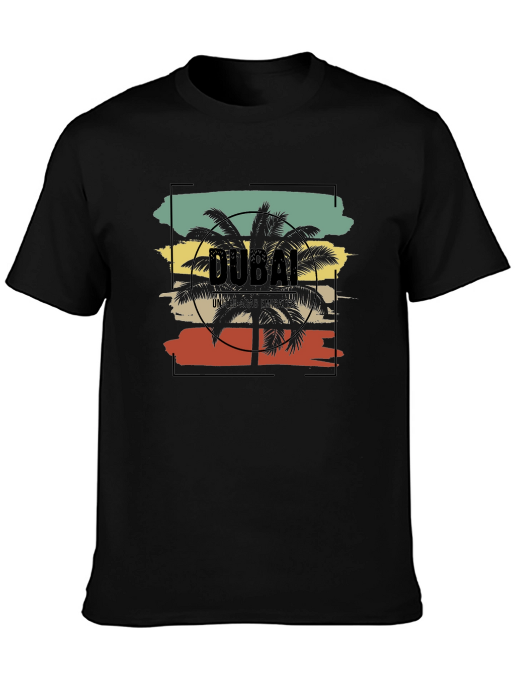 Dubai Palms T-Shirt - Retro Vacation Tee