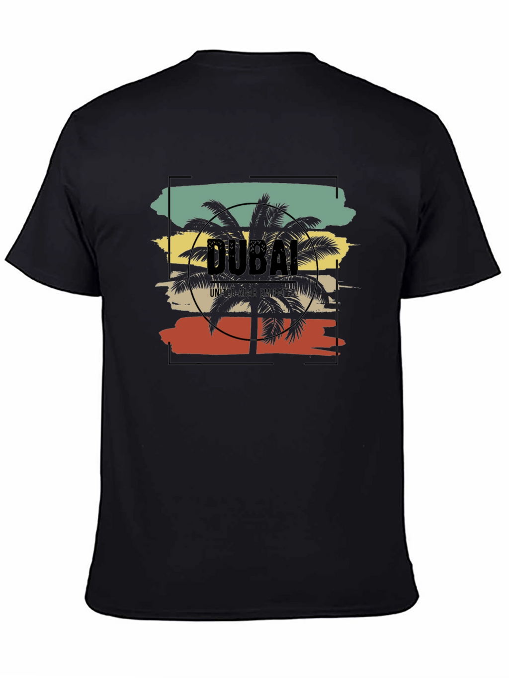 Dubai Palms T-Shirt - Retro Vacation Tee