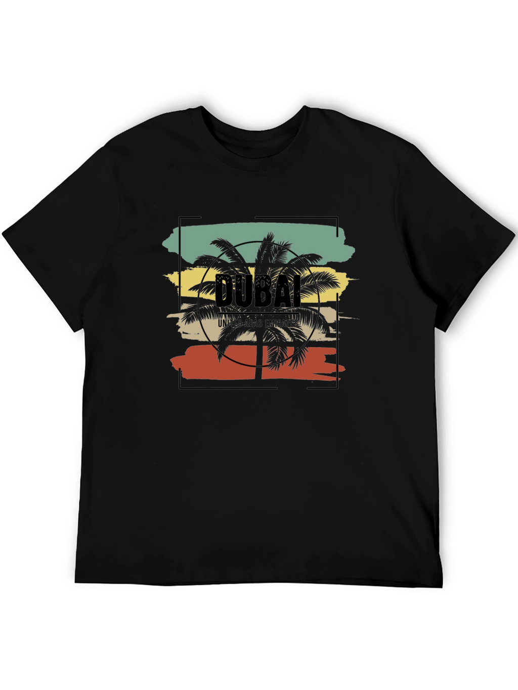 Dubai Palms T-Shirt - Retro Vacation Tee