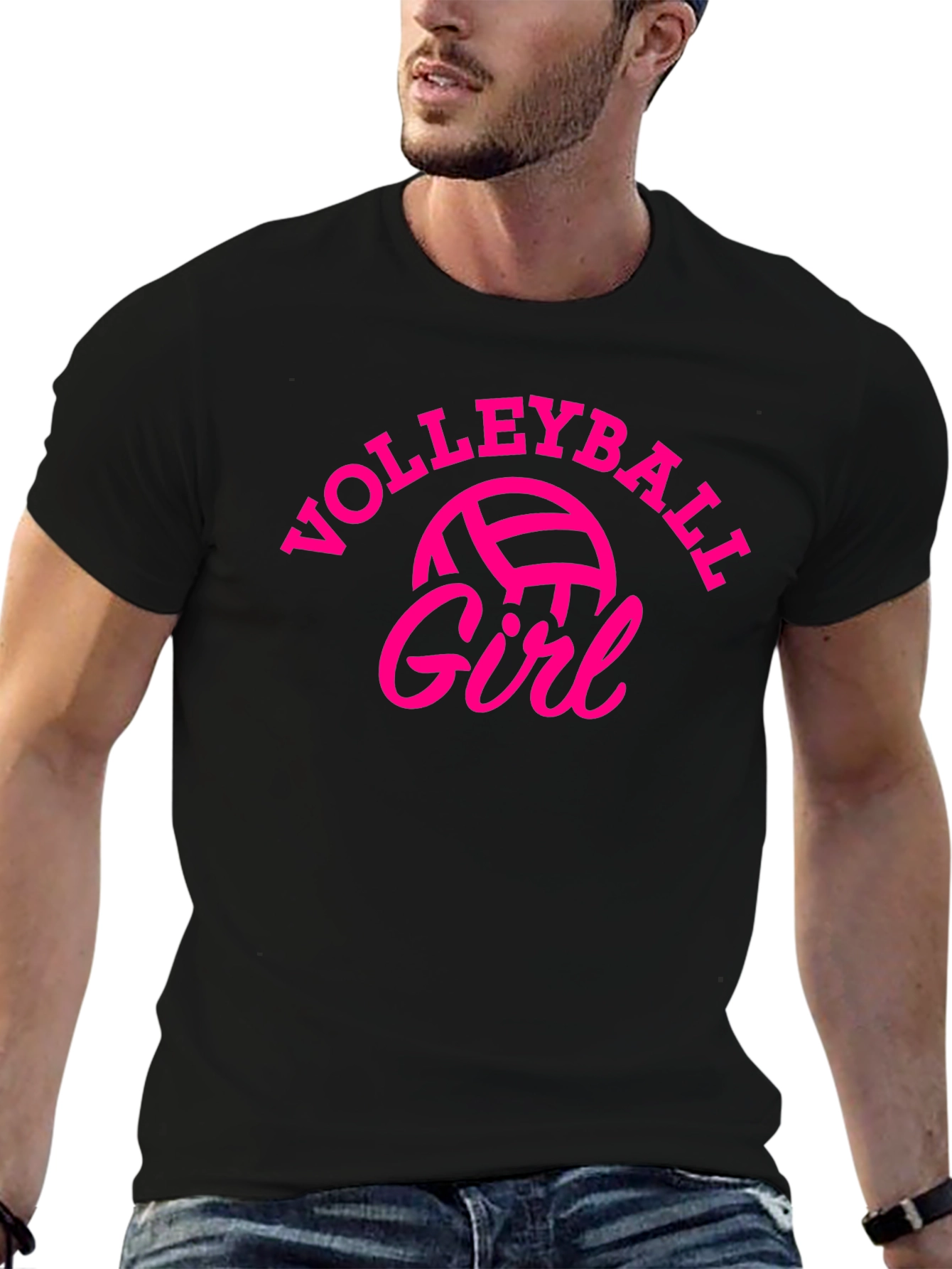 Volleyball Girl Graphic T-Shirt - Sporty & Stylish