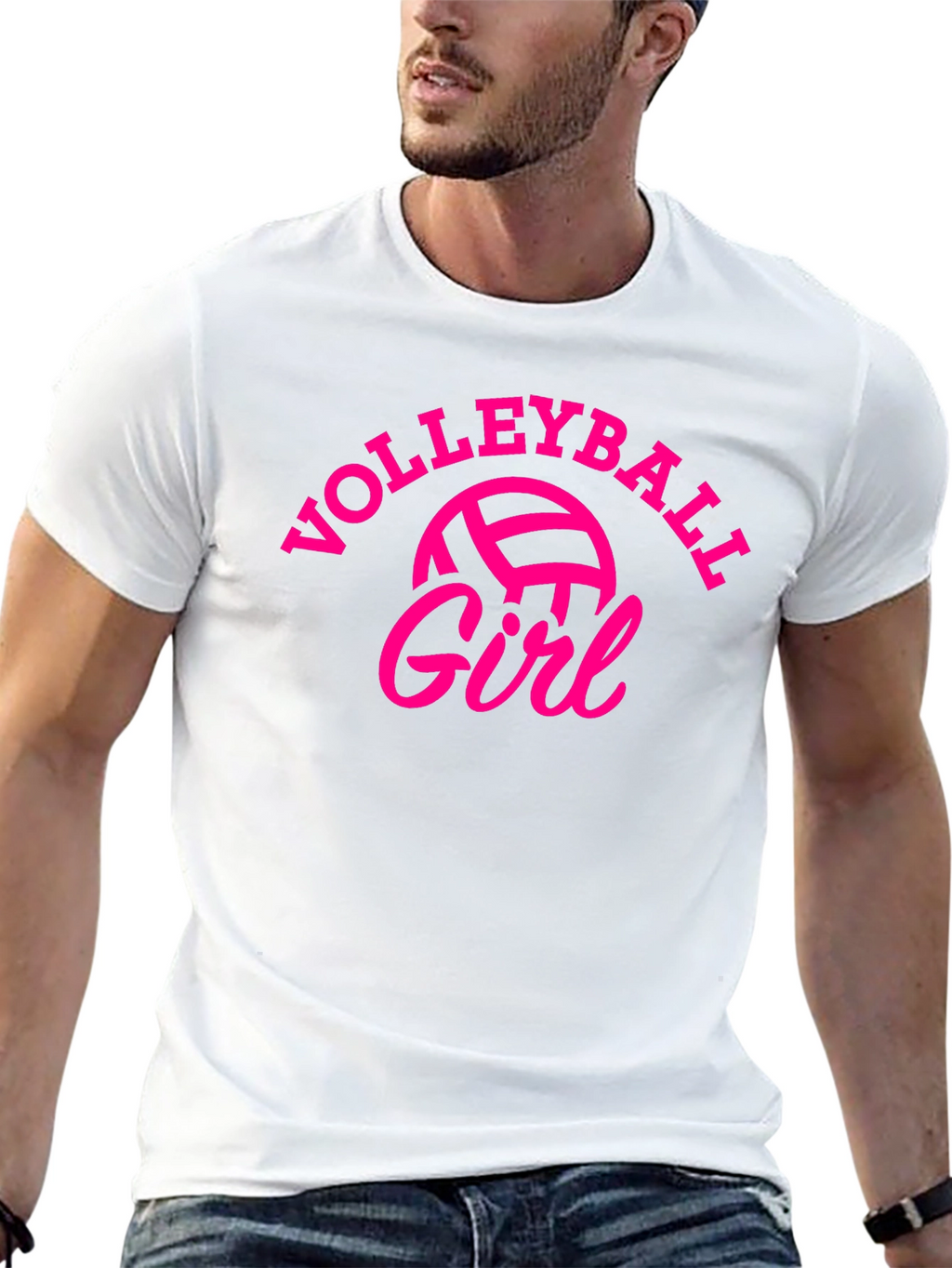 Volleyball Girl Graphic T-Shirt - Sporty & Stylish