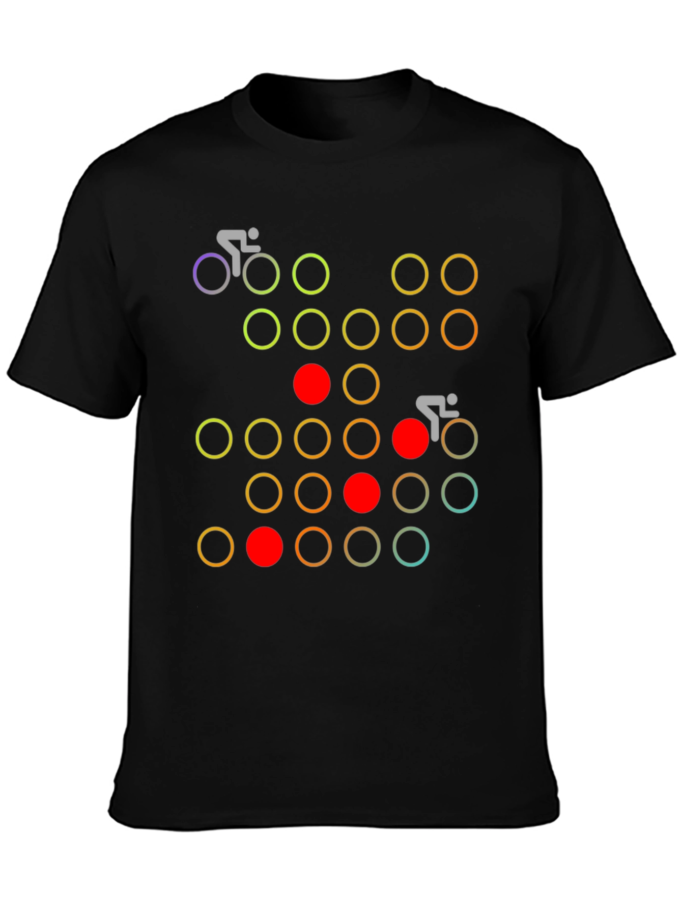 Cycle Race T-Shirt - Colorful Graphic Tee
