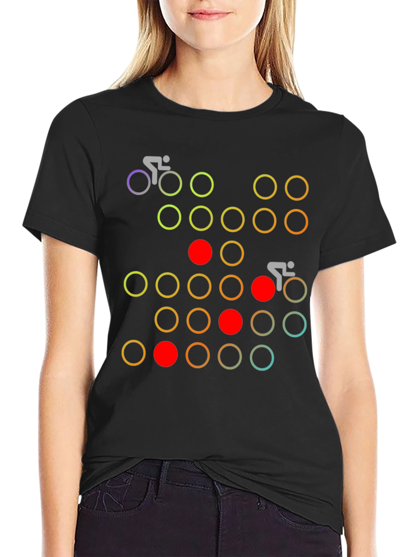 Cycle Race T-Shirt - Colorful Graphic Tee