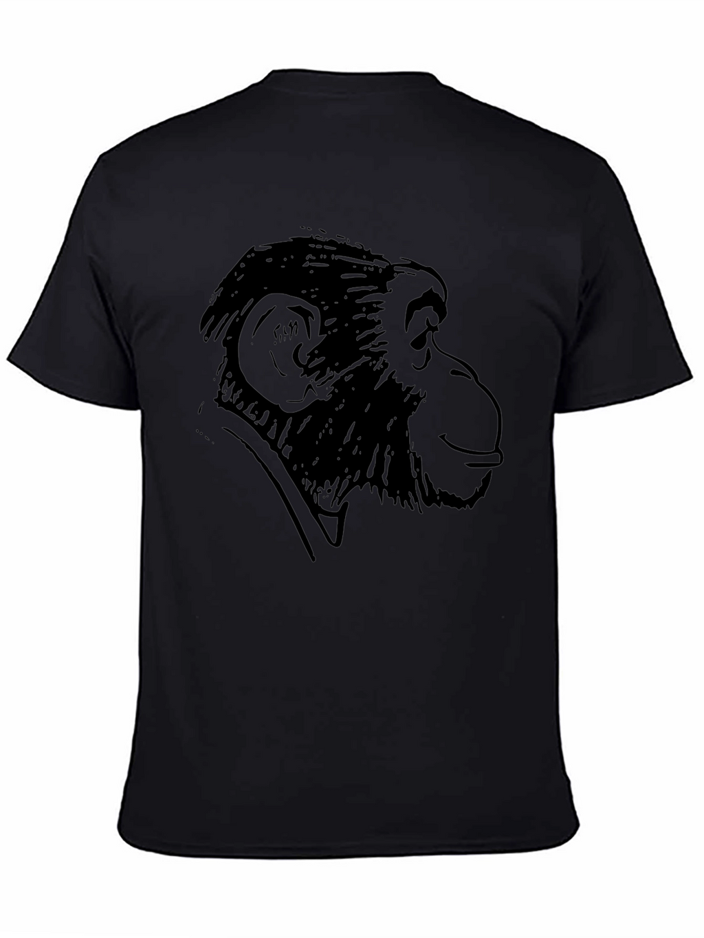 Monkey Graphic Tee - Classic Black Cotton T-Shirt