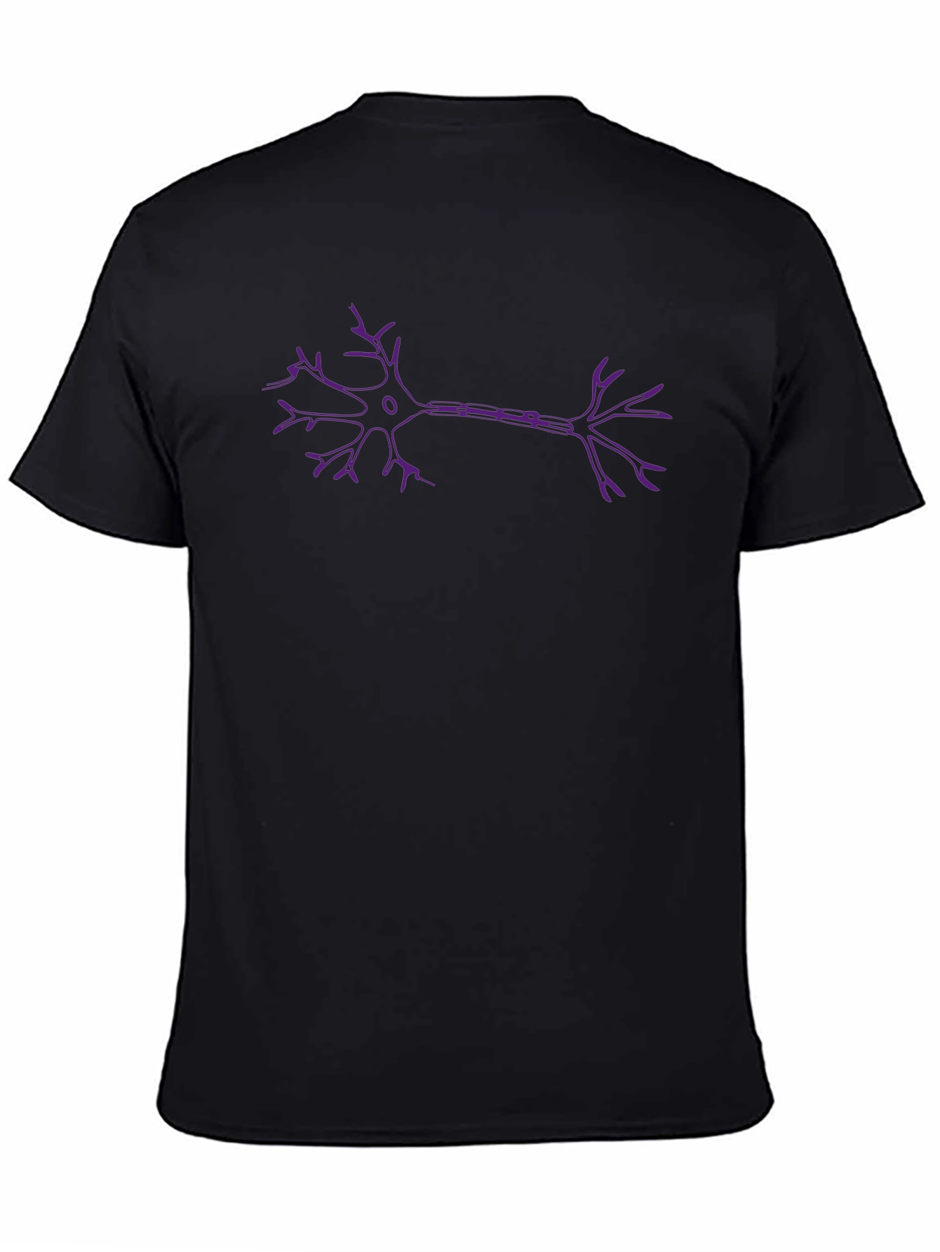 Neuron Graphic T-Shirt - Black Crew Neck Tee