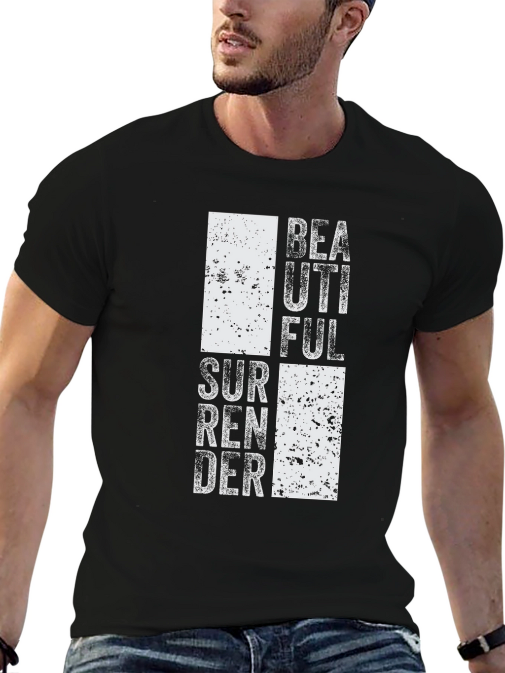 Beautiful Surrender Graphic Tee - Black Casual T-Shirt
