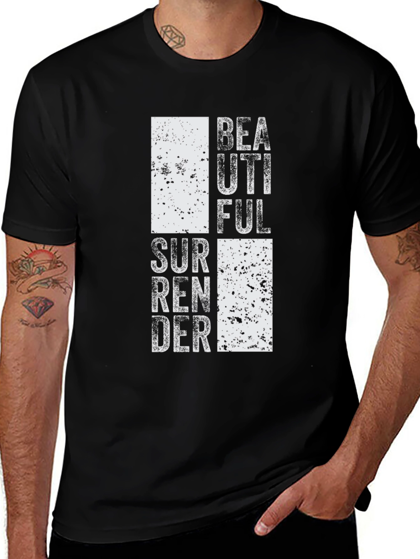Beautiful Surrender Graphic Tee - Black Casual T-Shirt