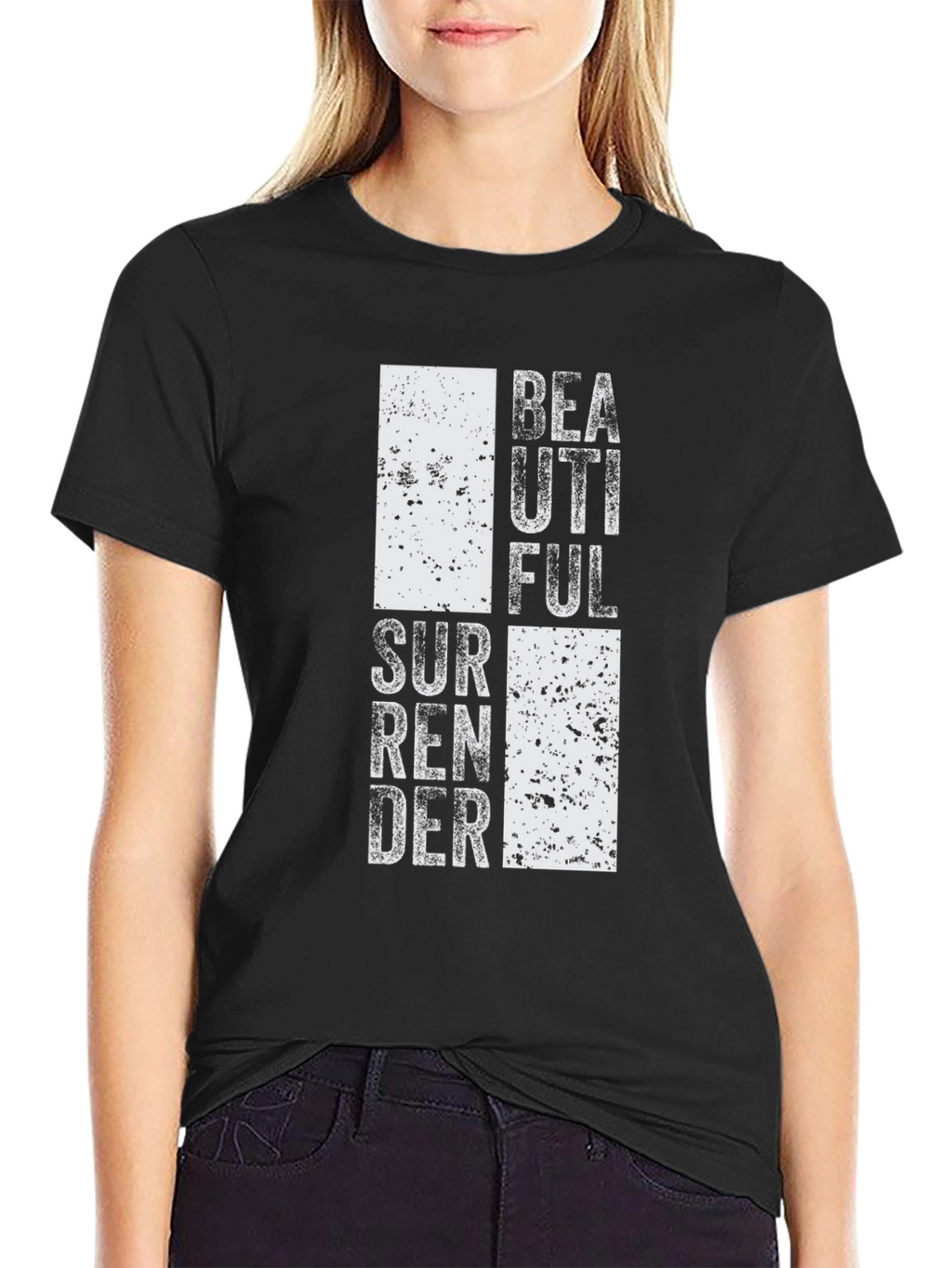 Beautiful Surrender Graphic Tee - Black Casual T-Shirt