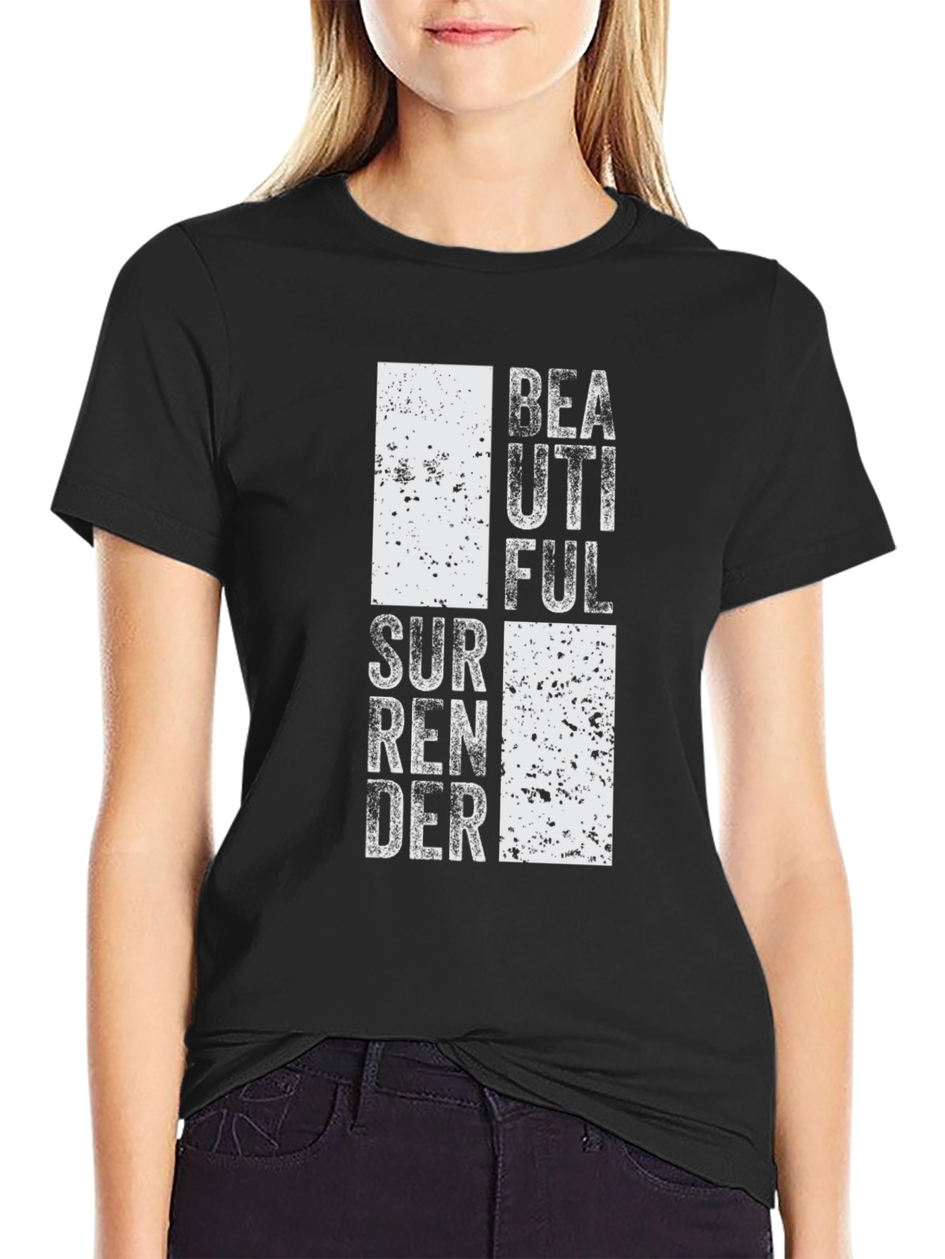 Beautiful Surrender Graphic Tee - Black Casual T-Shirt