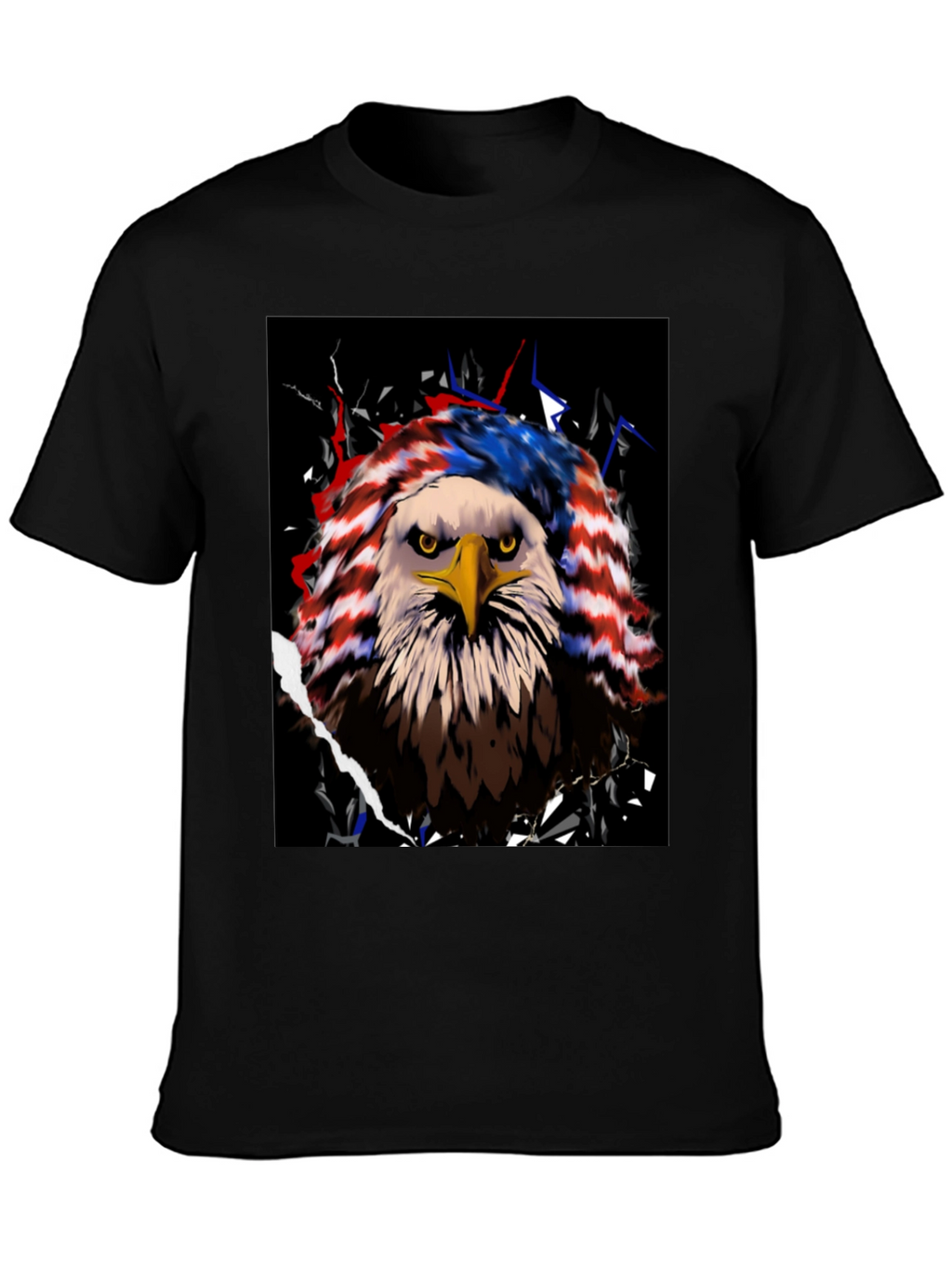 Eagle Flag Graphic Tee - Patriotic USA Pride
