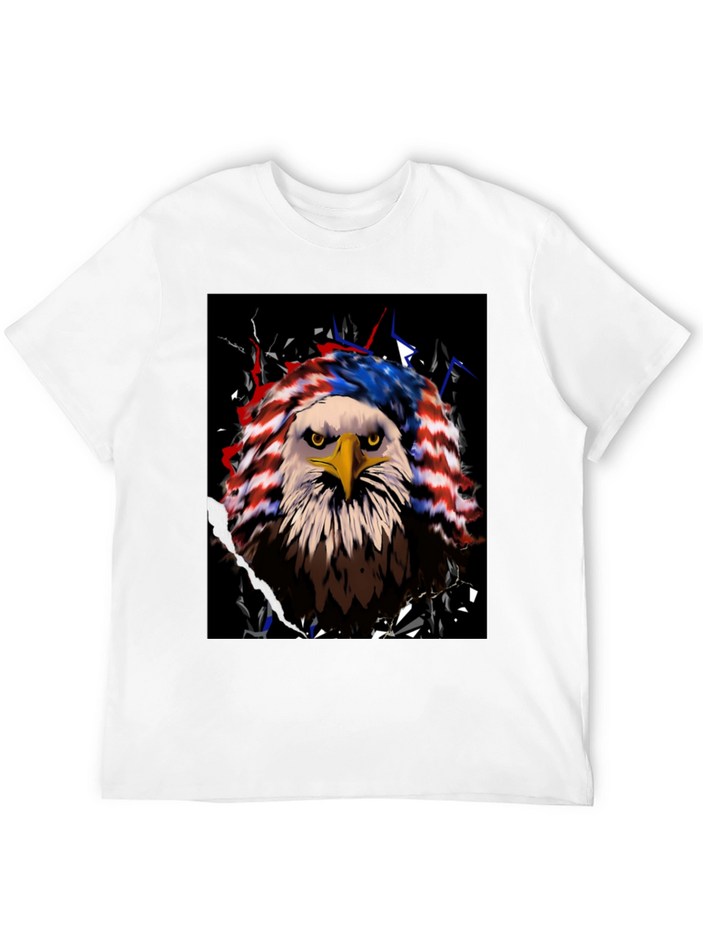 Eagle Flag Graphic Tee - Patriotic USA Pride
