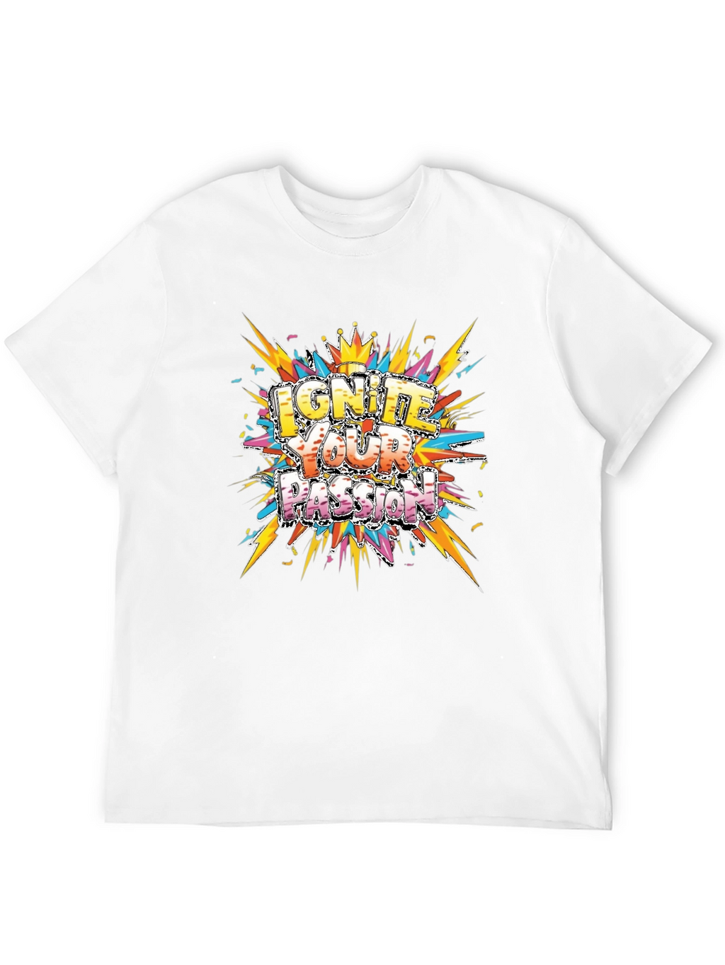 Ignite Your Passion Graphic Tee - Mens Black T-Shirt