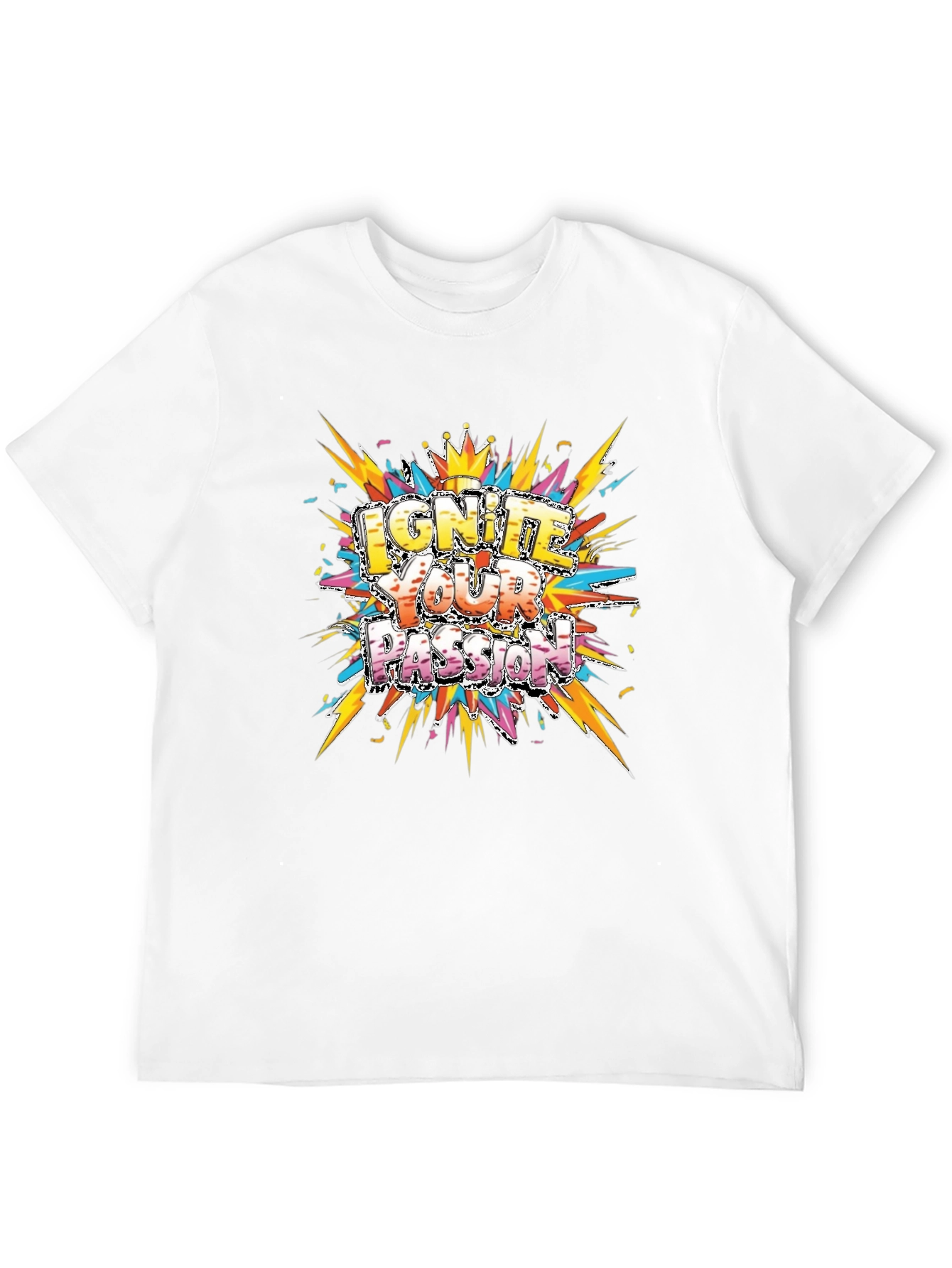 Ignite Your Passion Graphic Tee - Mens Black T-Shirt