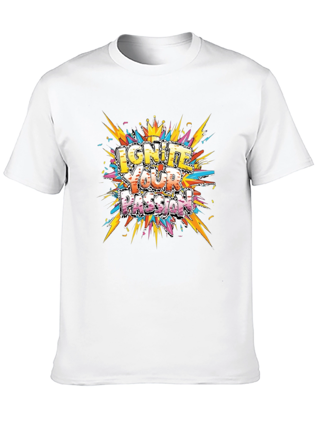 Ignite Your Passion Graphic Tee - Mens Black T-Shirt