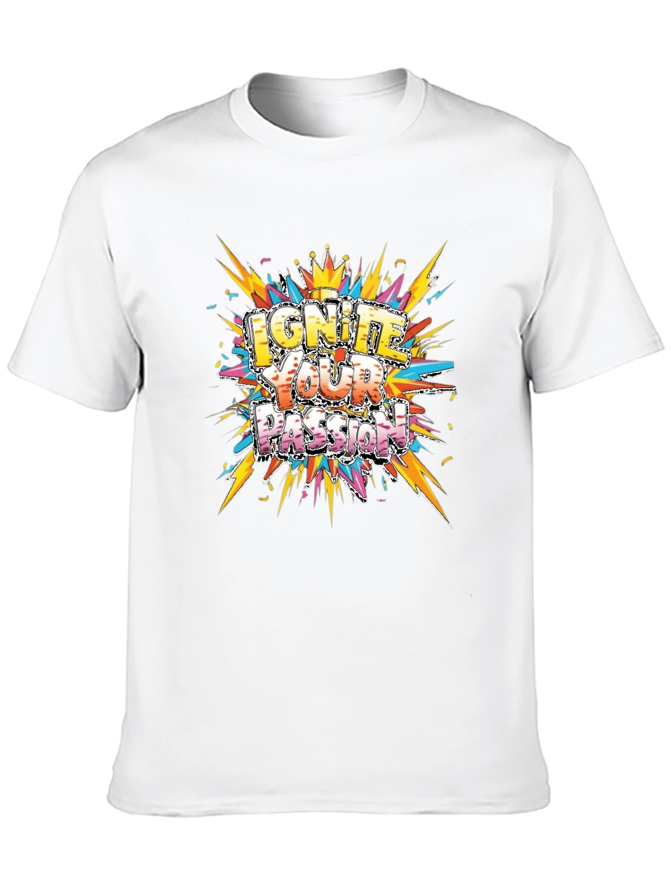 Ignite Your Passion Graphic Tee - Mens Black T-Shirt
