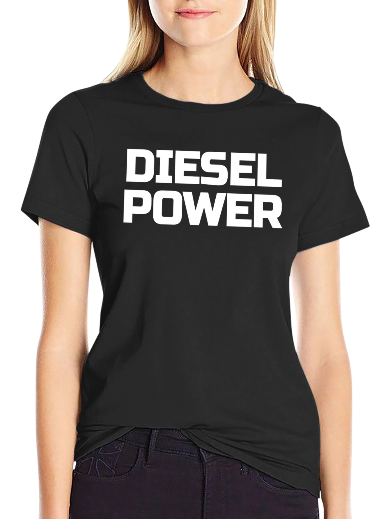 Diesel Power Black Graphic T-Shirt for Men