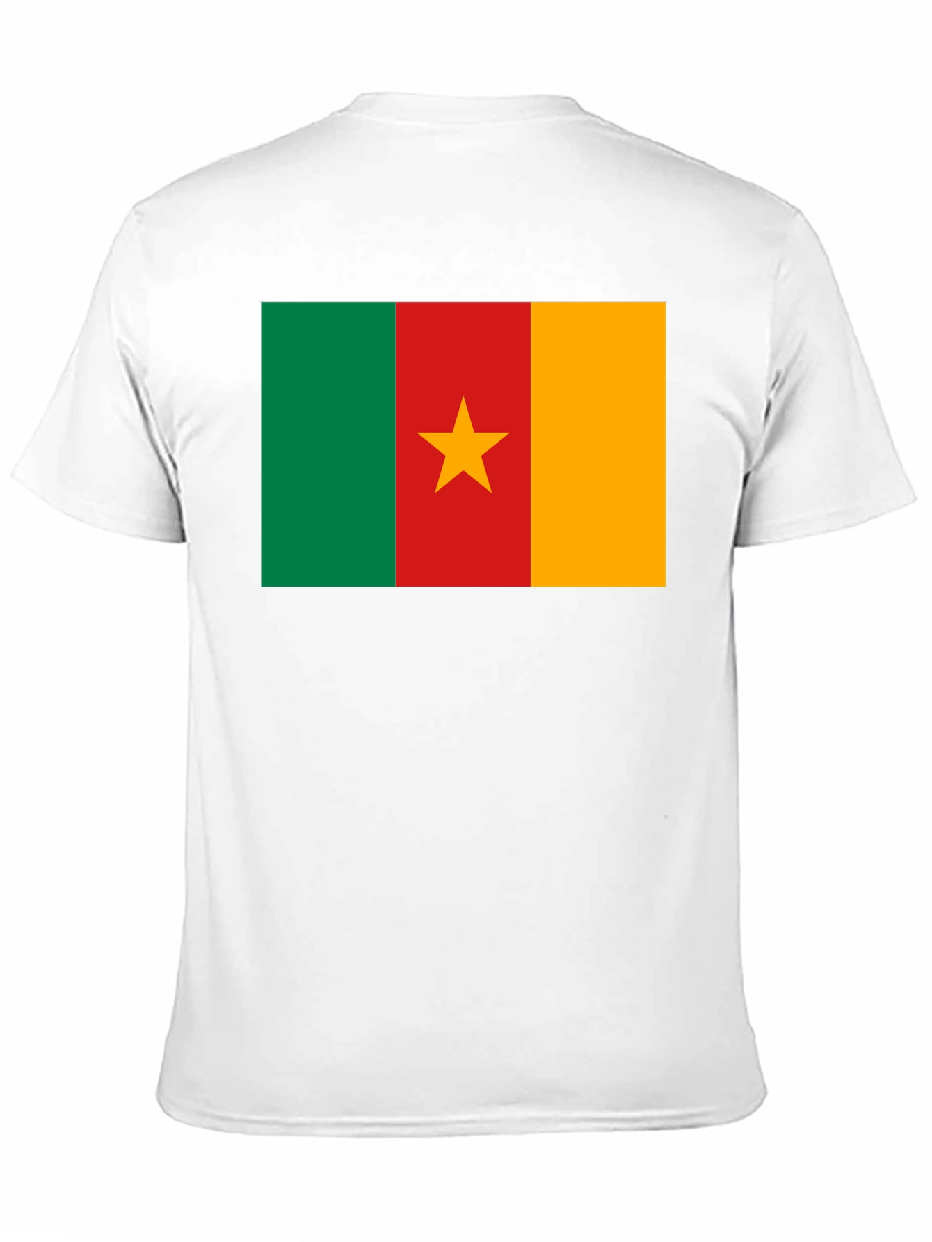 Cameroon Flag T-Shirt - Black Cotton Tee
