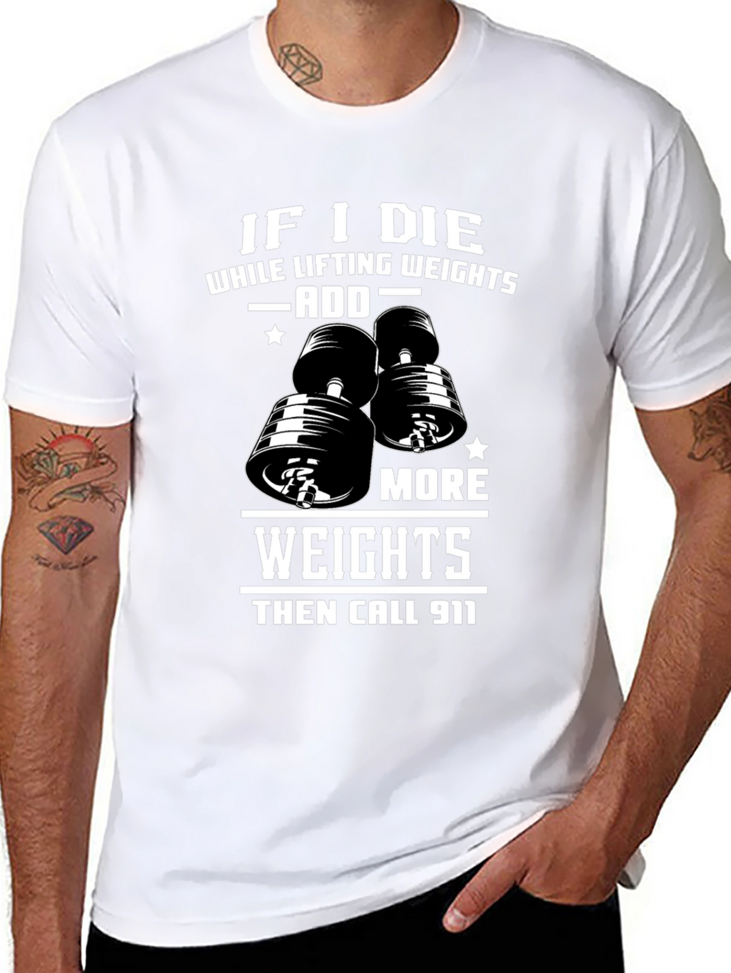 Weight Lifting Humor T-Shirt: Add More Weights