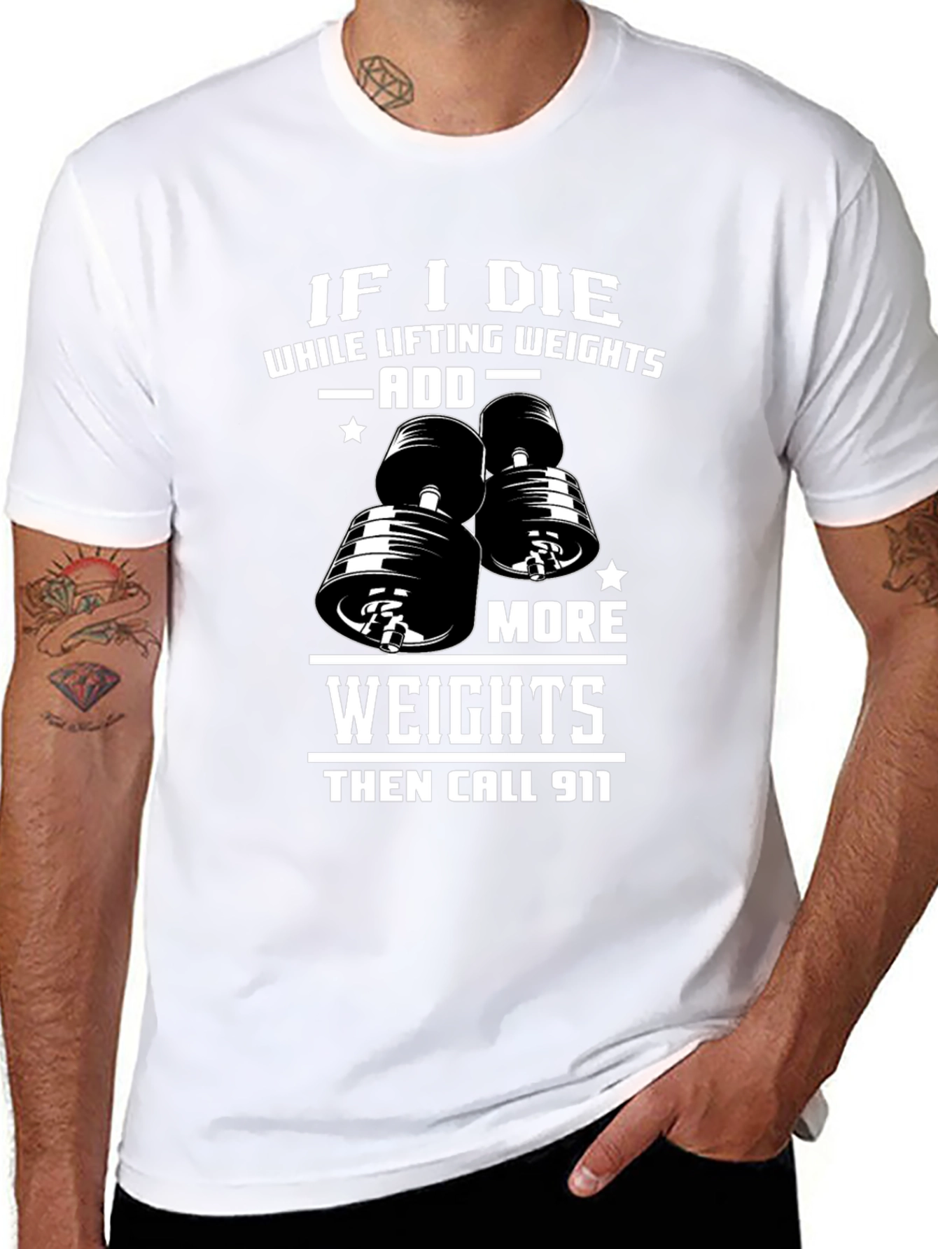Weight Lifting Humor T-Shirt: Add More Weights
