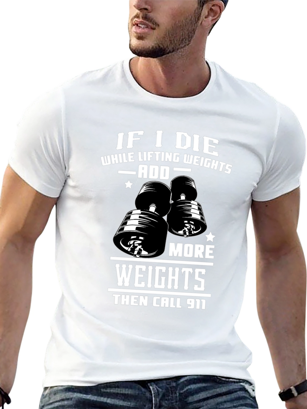 Weight Lifting Humor T-Shirt: Add More Weights