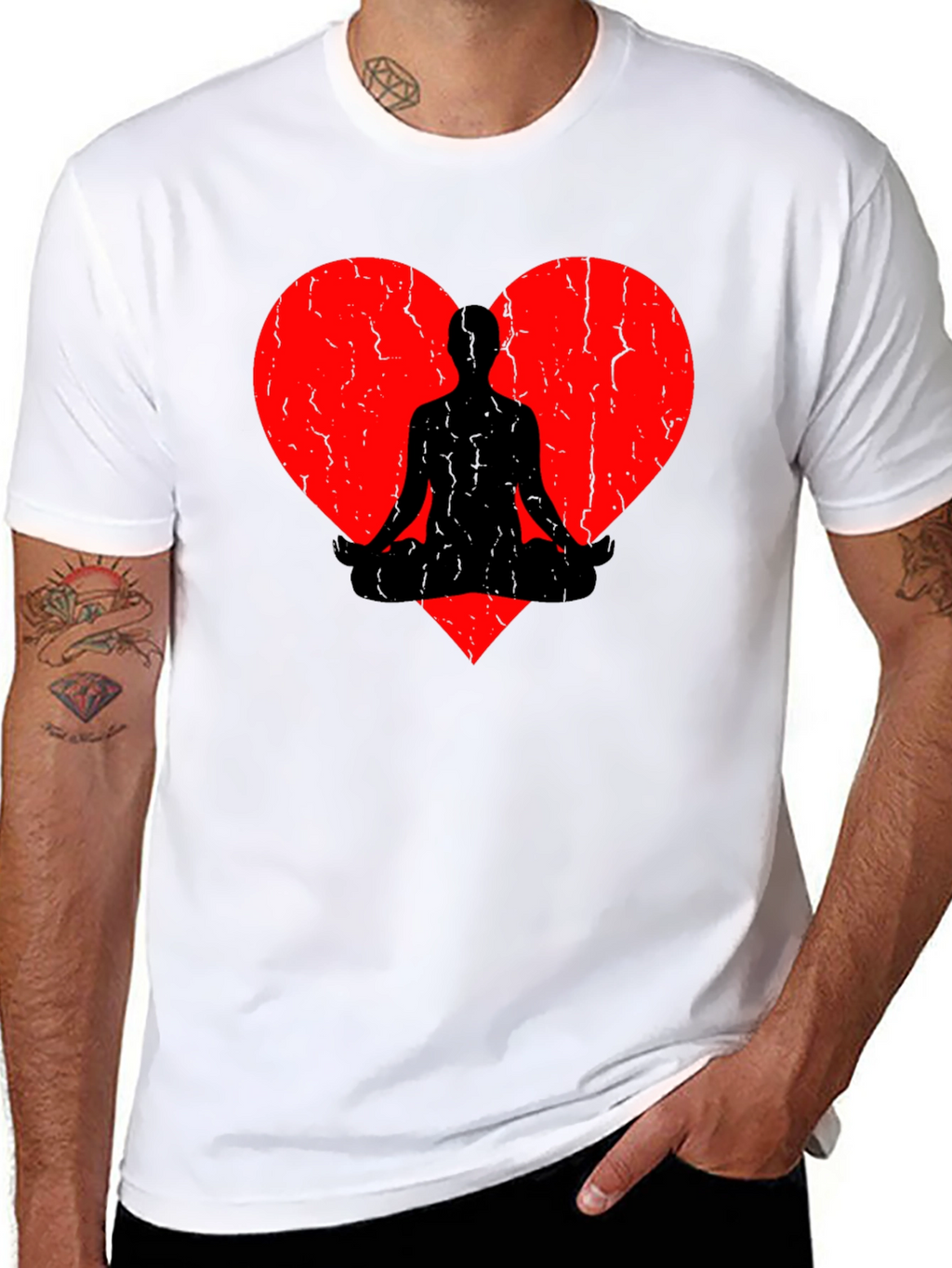 Yoga Heart T-Shirt - Meditate in Style