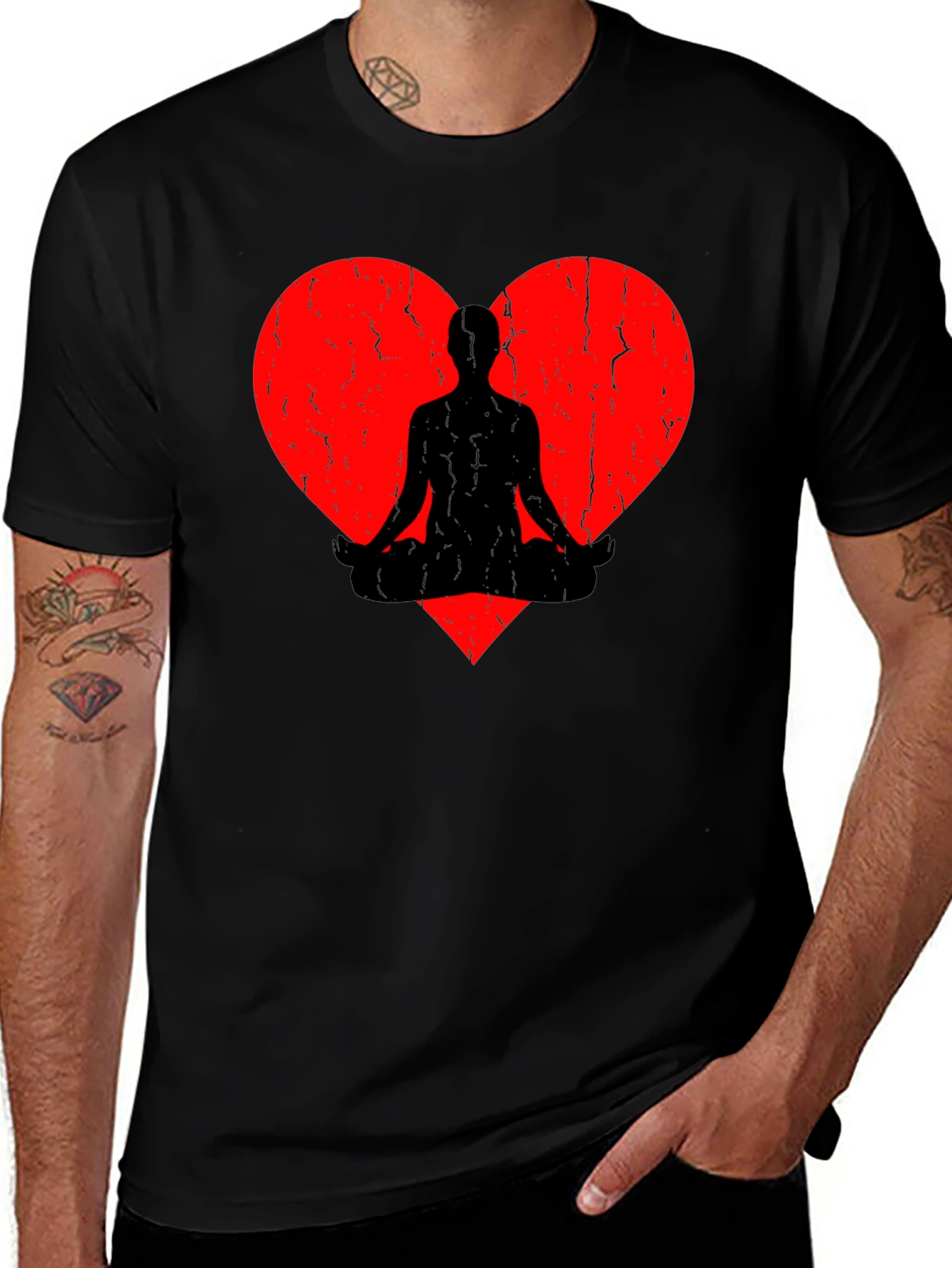 Yoga Heart T-Shirt - Meditate in Style