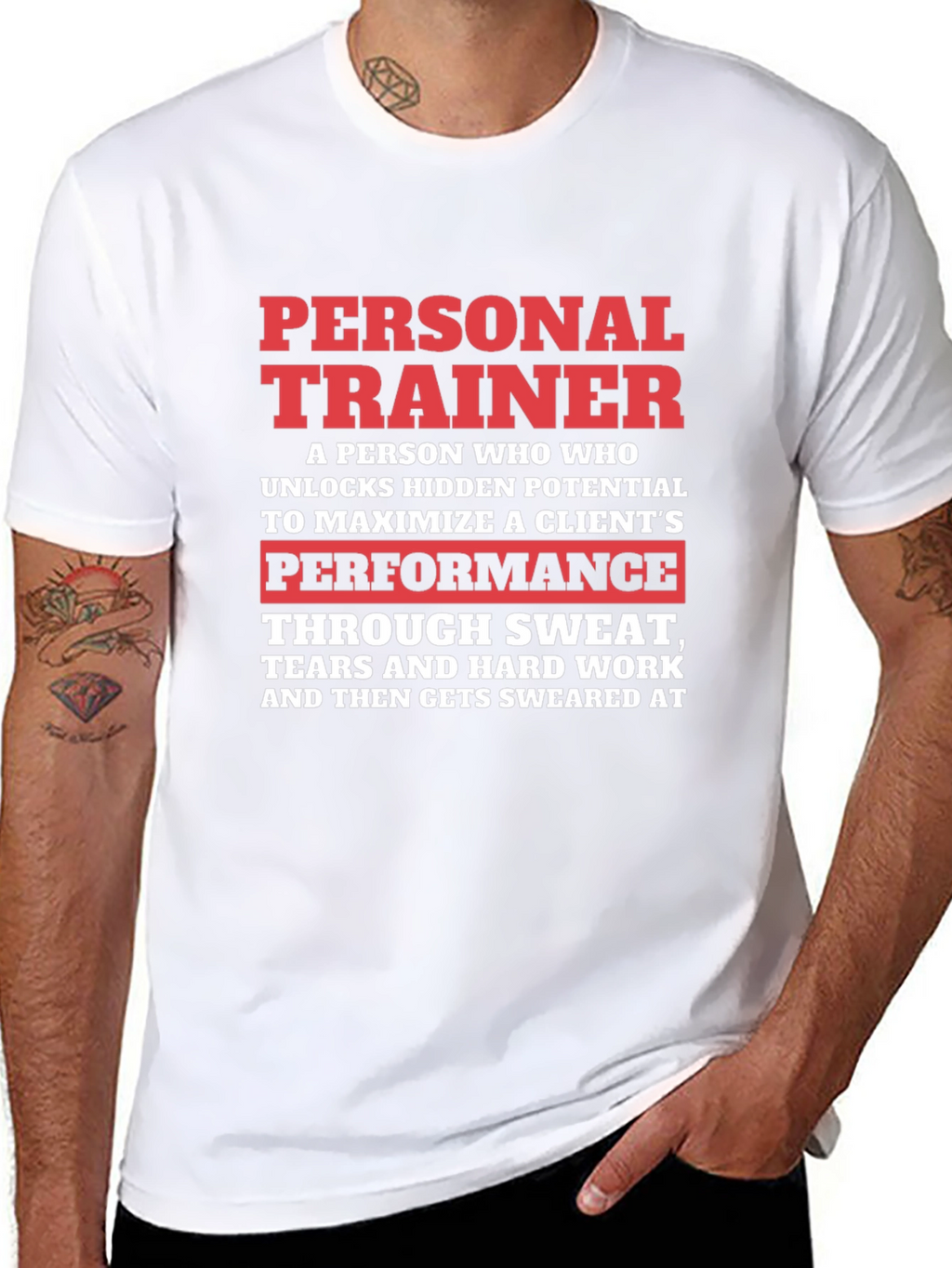 Personal Trainer Graphic Tee - Sweat Tears Swearing!