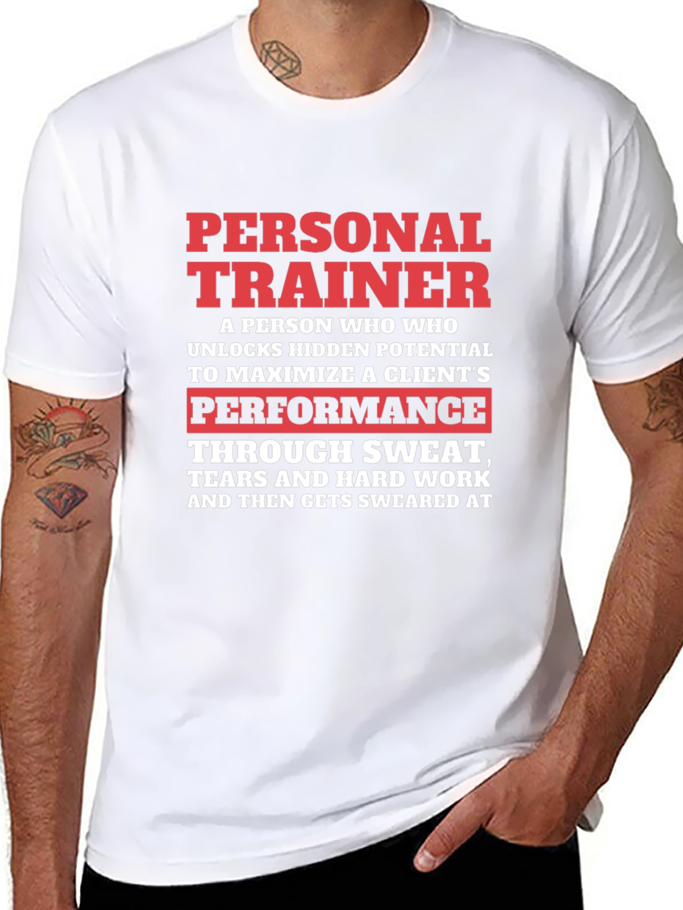 Personal Trainer Graphic Tee - Sweat Tears Swearing!