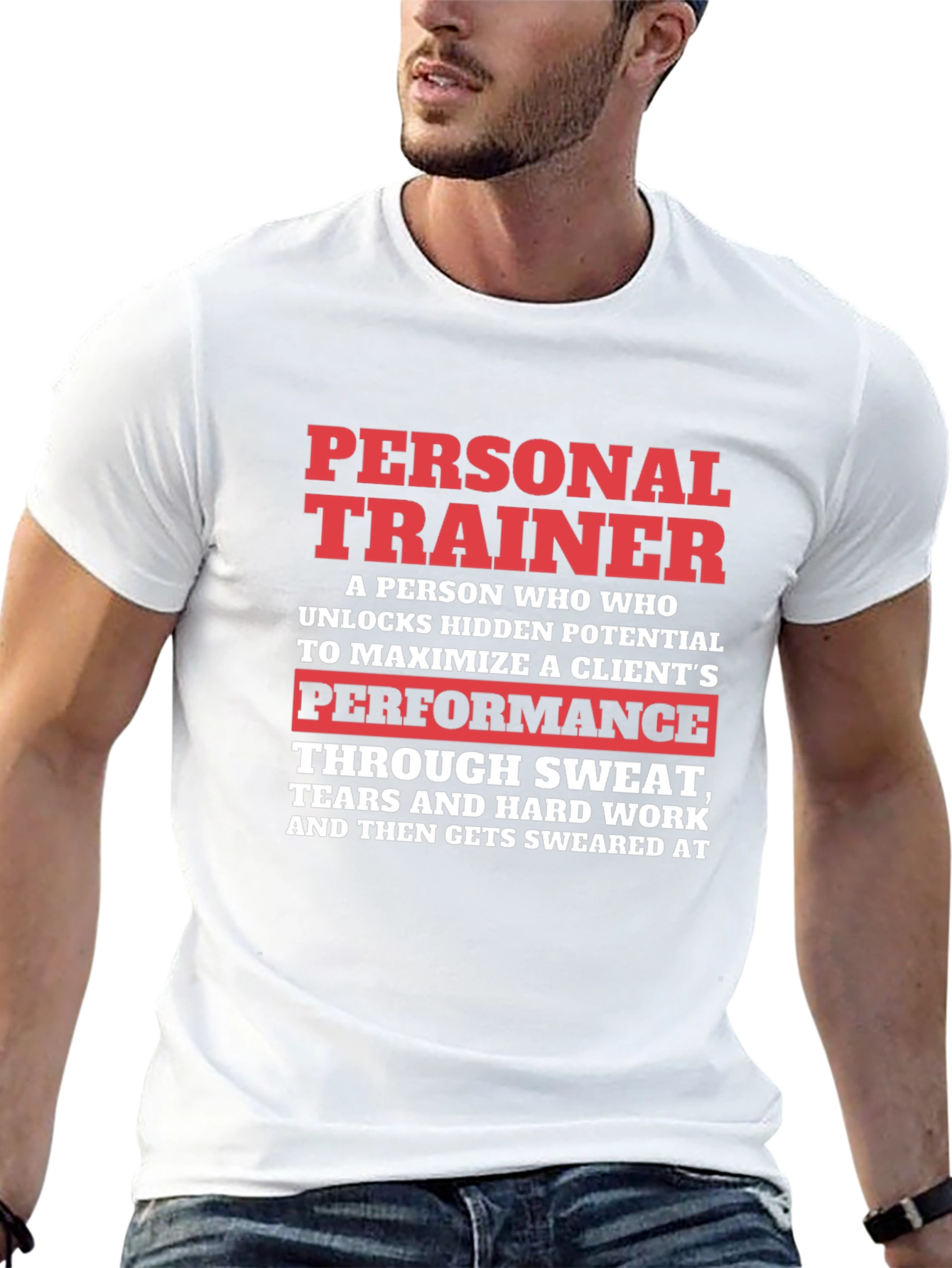 Personal Trainer Graphic Tee - Sweat Tears Swearing!