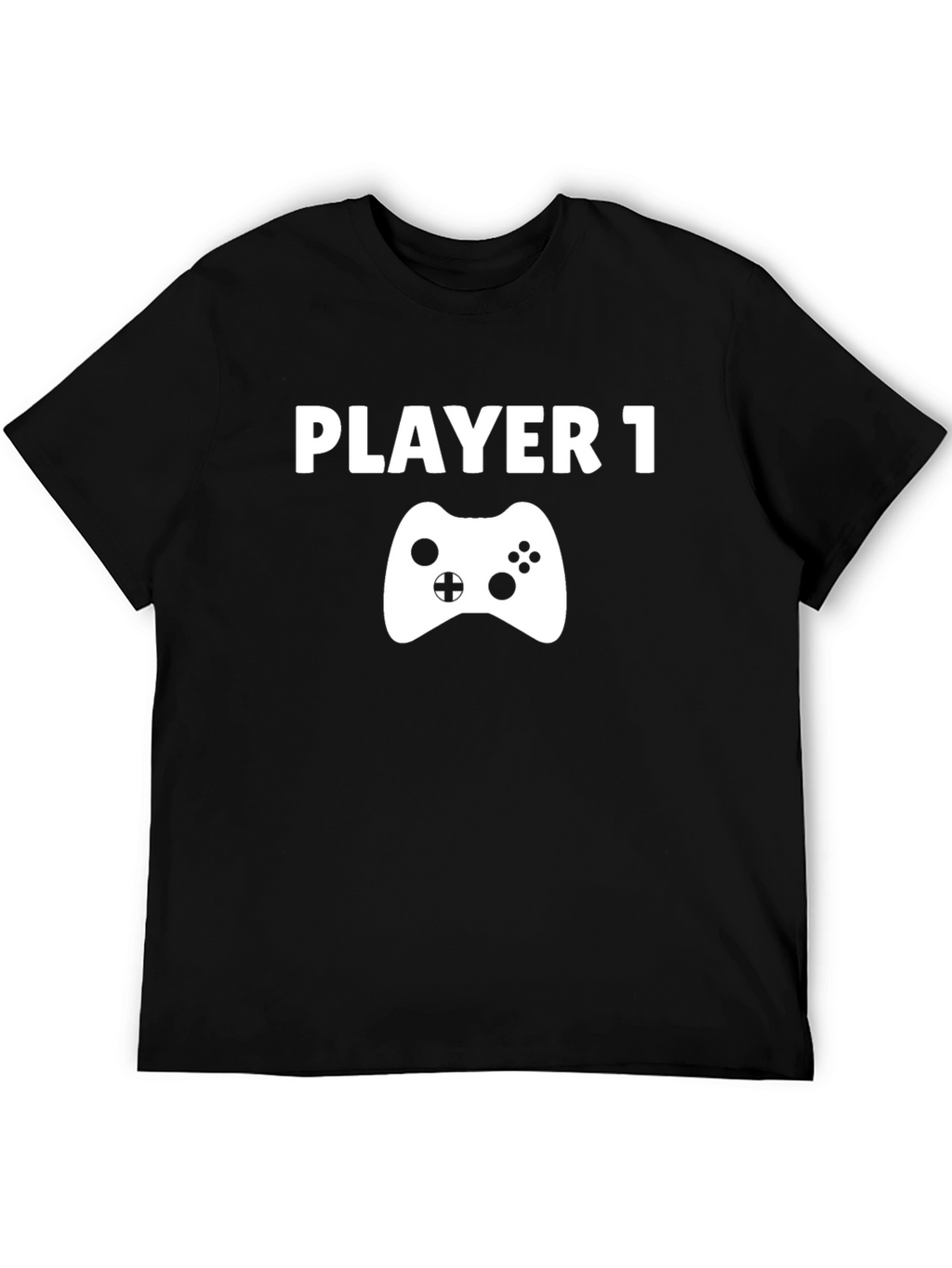 Player 1 Gamer T-Shirt - Black Cotton Tee