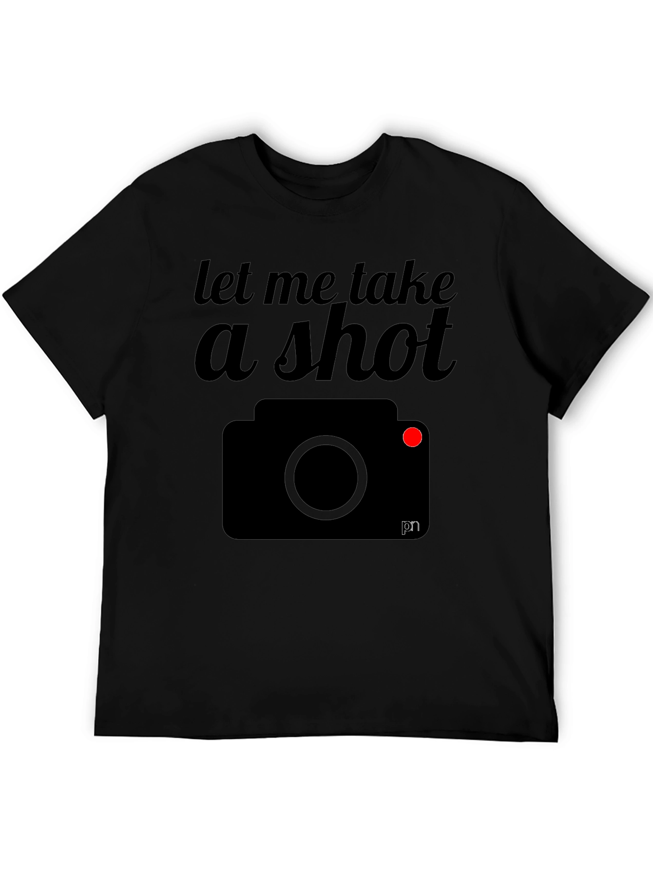 Let Me Take a Shot Camera Graphic T-Shirt