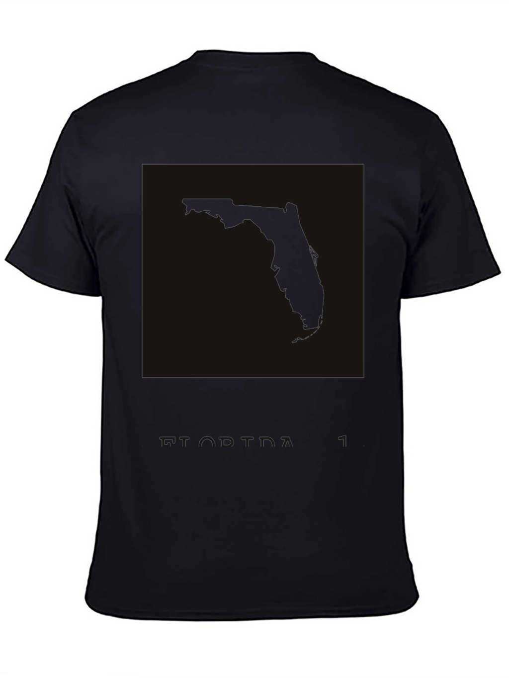 Mens Black Graphic Print Crew Neck T-Shirt