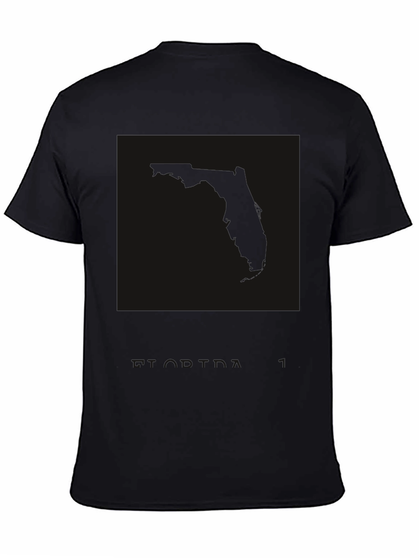 Mens Black Graphic Print Crew Neck T-Shirt